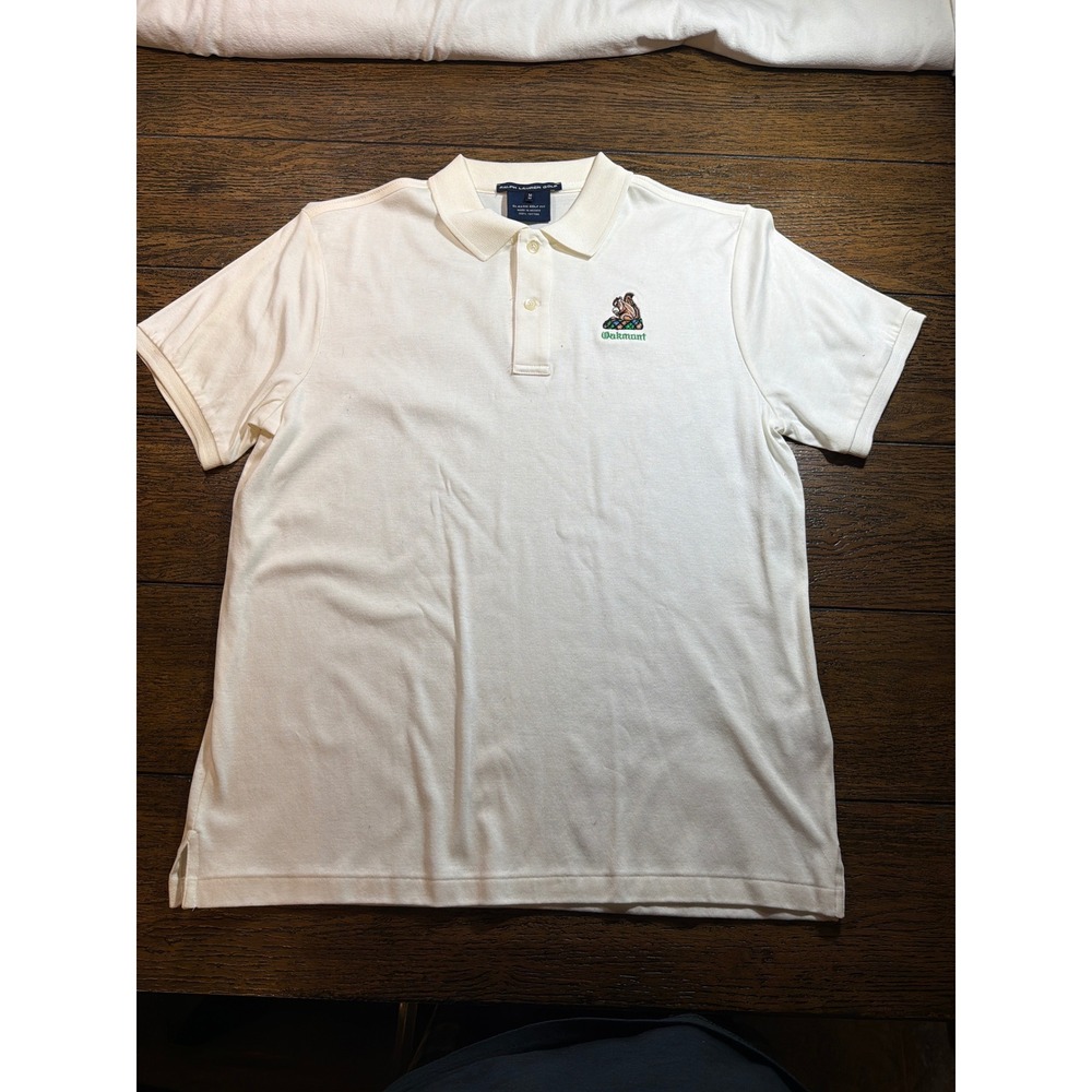 Ralph Lauren Golf Oakmont Country Club Polo Shirt White M 0474357SPONL NWT